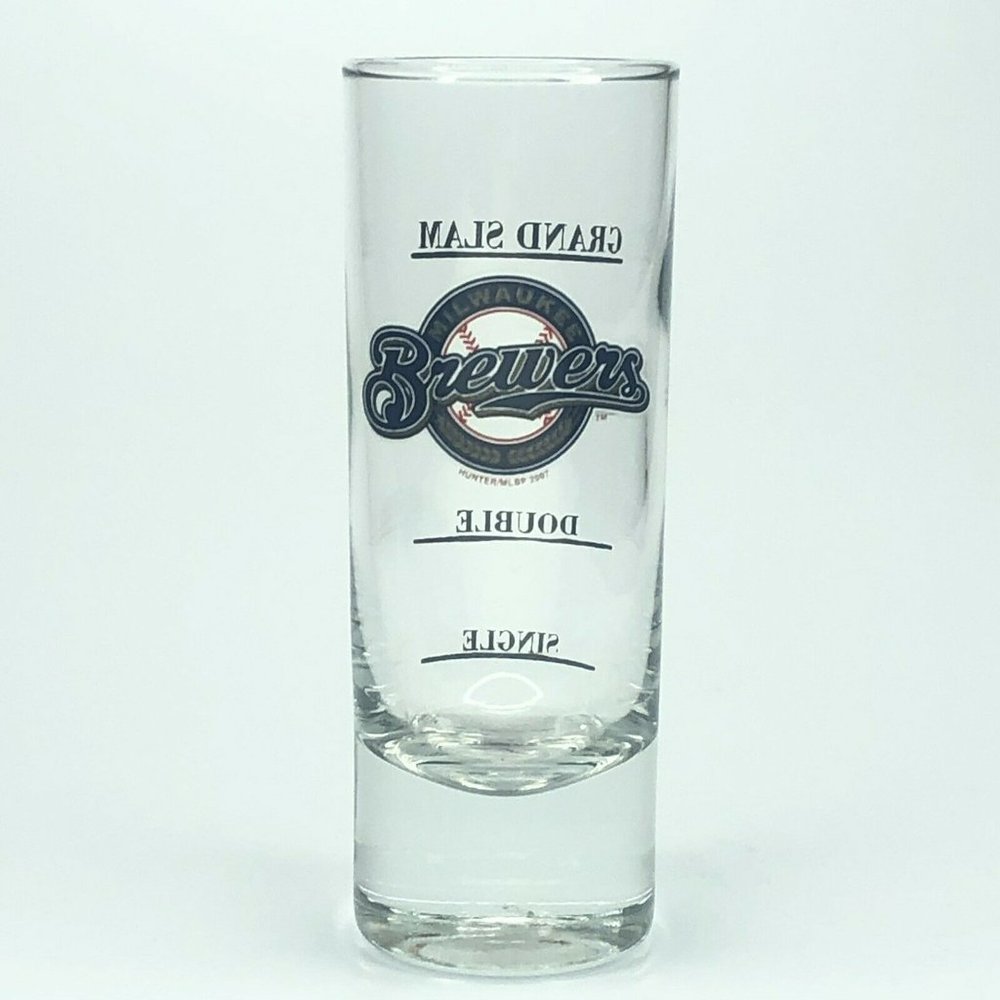 Milwaukee Brewers Grand Slam Shot Glass 2 fl oz Capacity 2007 Baseball Novelty